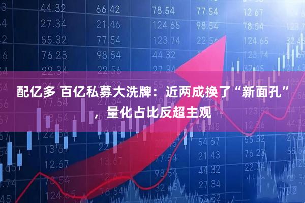 配亿多 百亿私募大洗牌：近两成换了“新面孔”，量化占比反超主观
