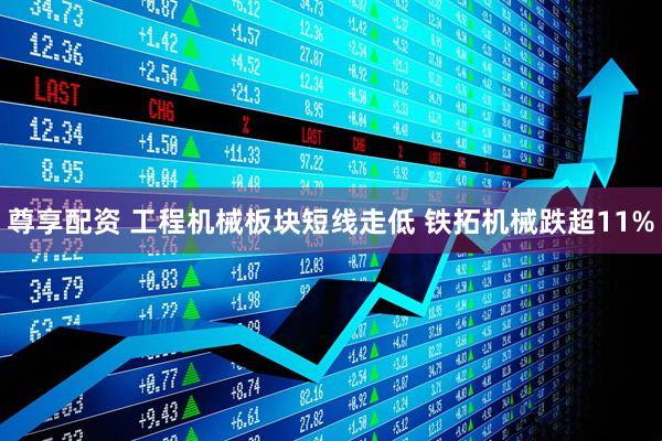 尊享配资 工程机械板块短线走低 铁拓机械跌超11%