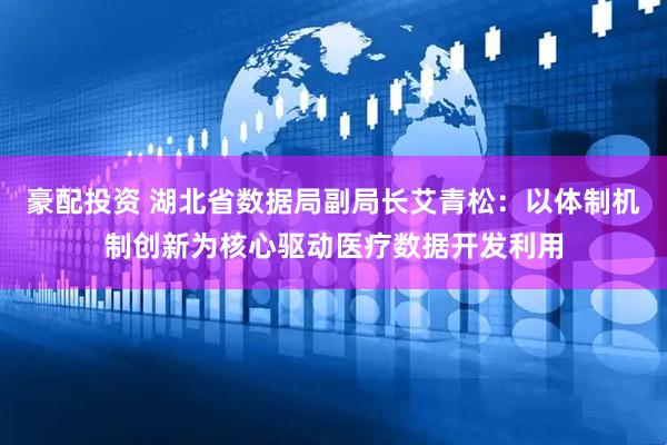 豪配投资 湖北省数据局副局长艾青松：以体制机制创新为核心驱动医疗数据开发利用